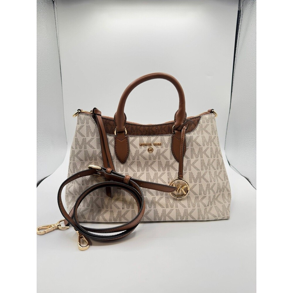 NWT Michael Kors Austen MD Satchel Purse Handbag With Detachable Shoulder Strap